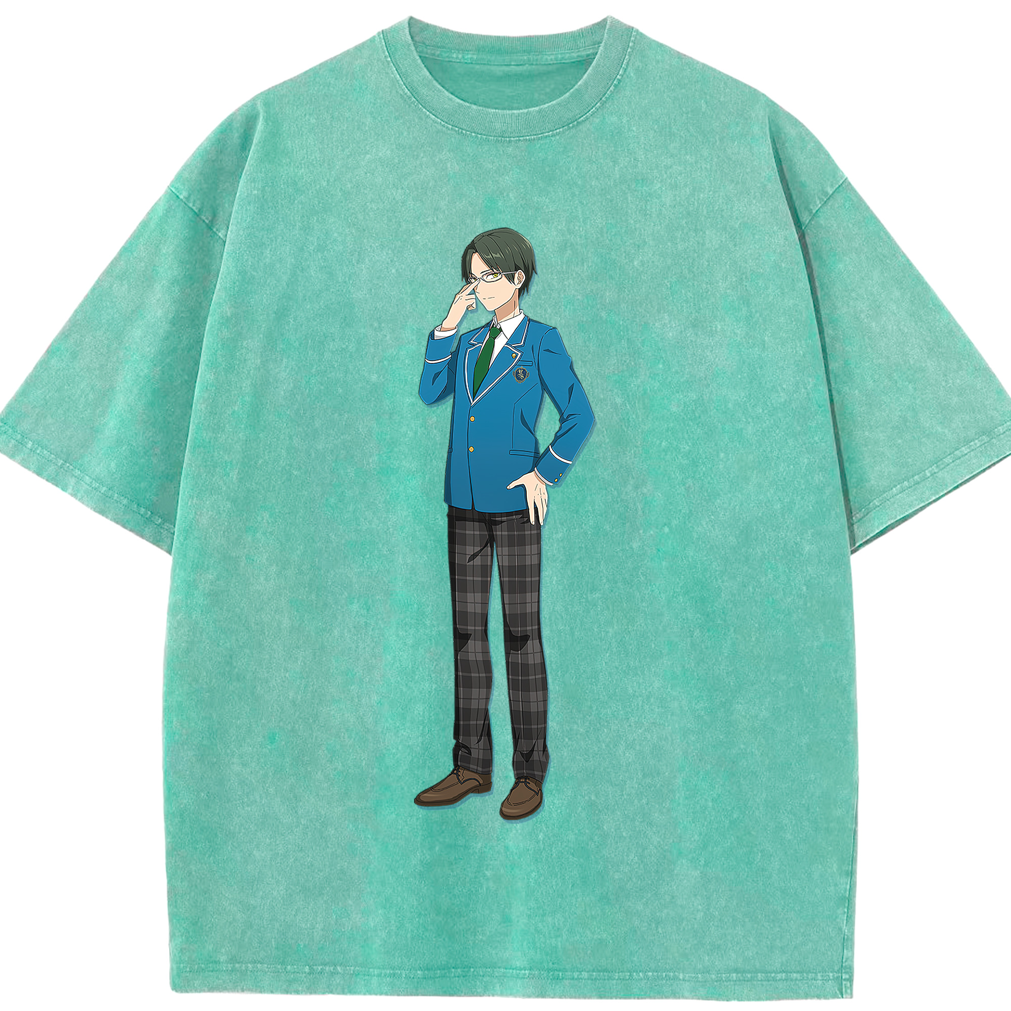 （画像用） あんさんぶるスターズ! Ensemble Stars 綿100% ヴィンテージ風 半袖Tシャツ（フロントプリント）